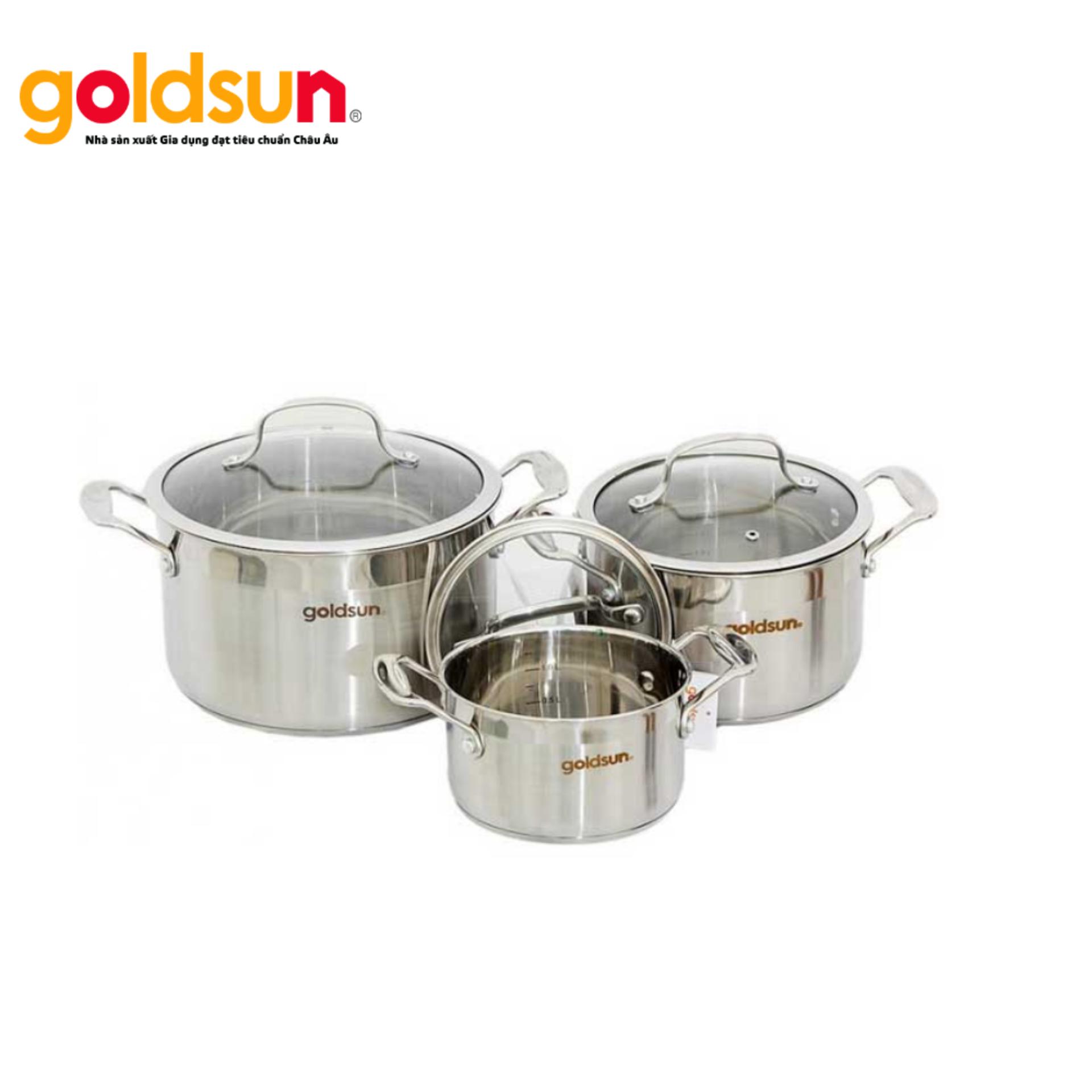 Bộ nồi inox Goldsun GH10-3306SG