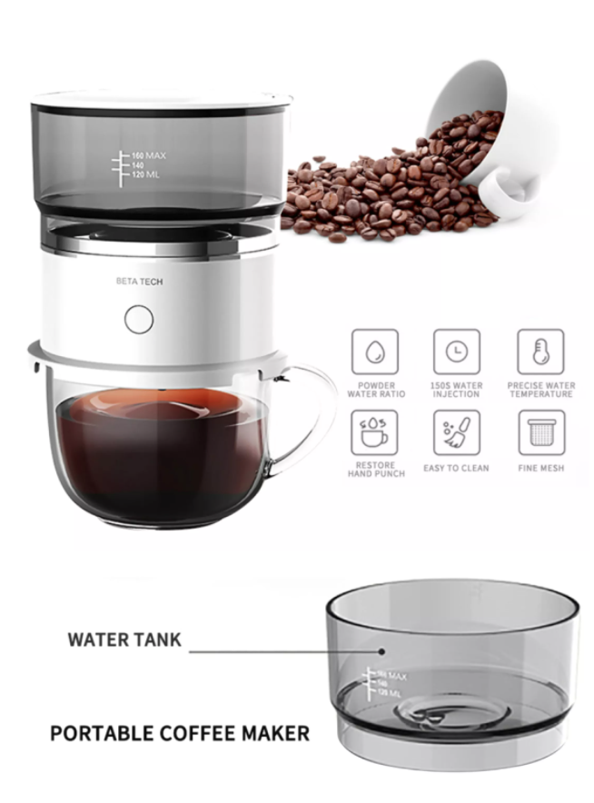 Euro Home - Máy pha cà phê di động Coffee Maker USA