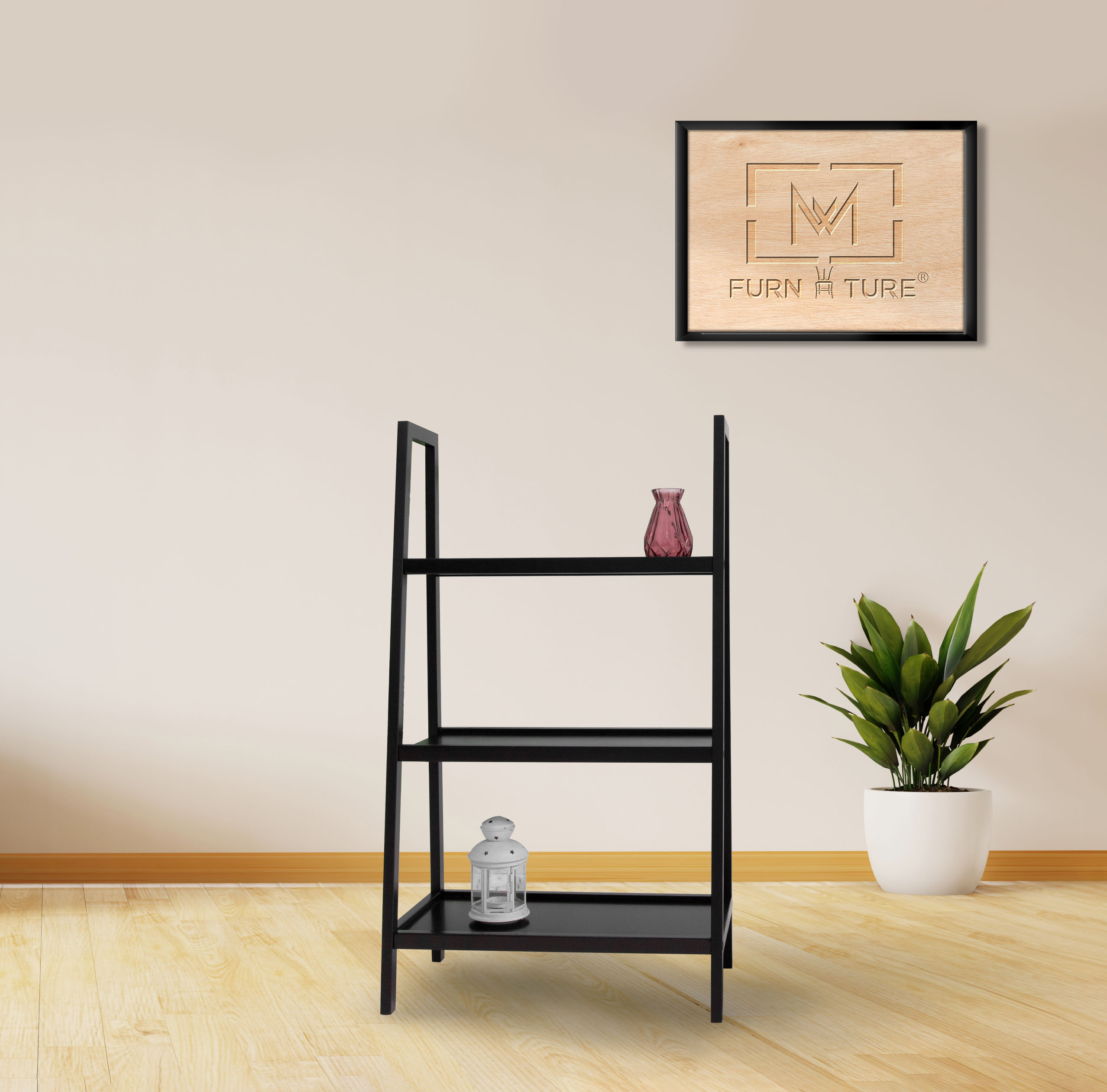 [HCM]KỆ SÁCH HÀN QUỐC GỖ LẮP RÁP 3 TẦNG - A BOOK SHELF 3F -  사다리선반 스탠드선반
