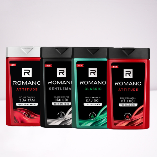 Dầu gội/Sữa tắm Romano Classic/Attitude/Force/Gentleman 150g/180g