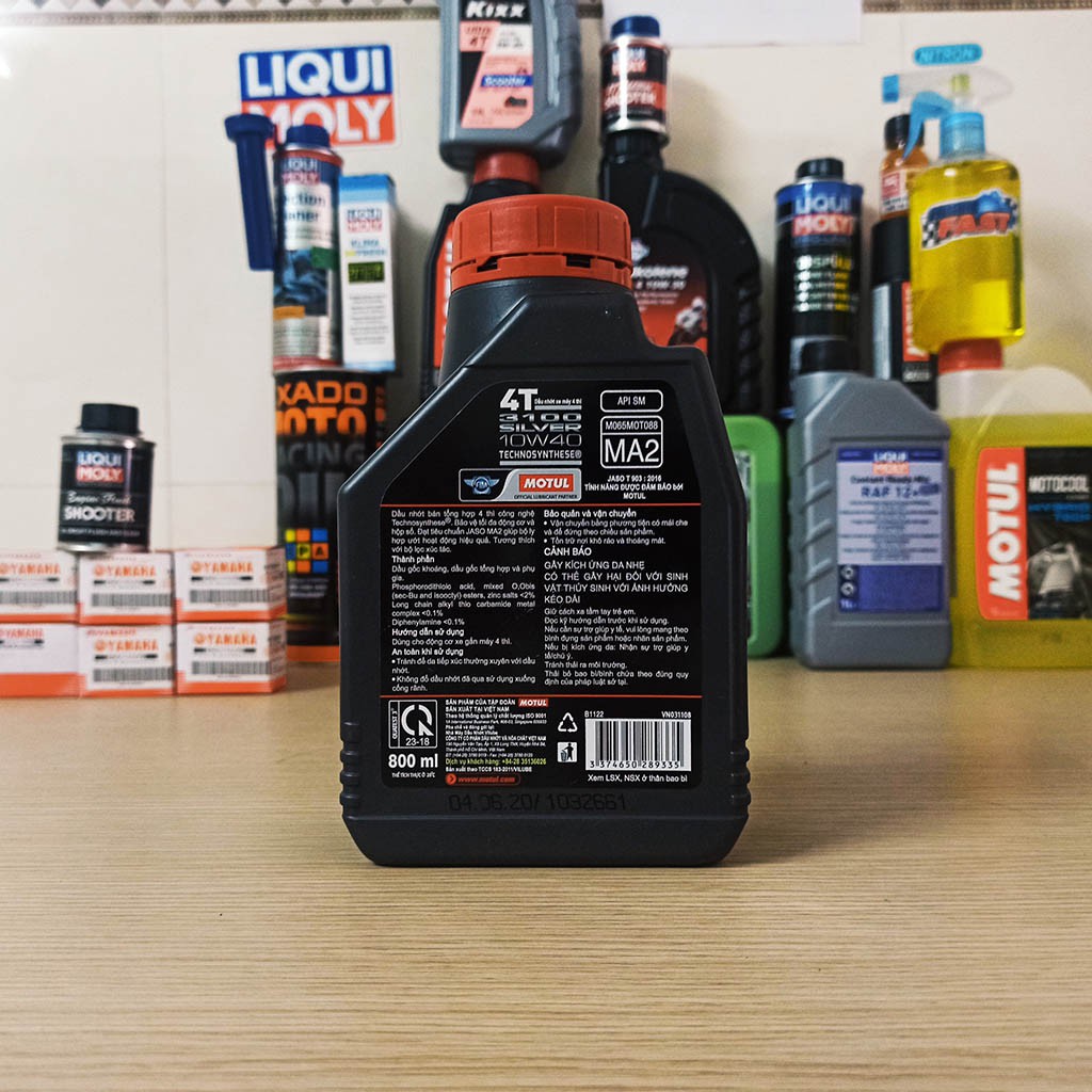 Nhớt Motul 3100 Silver Cho Xe Số 800ml [Chính Hãng]