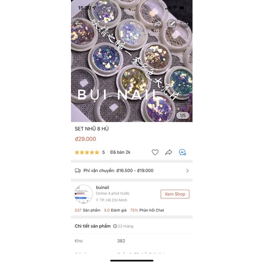 NHŨ VẪY CÁ SET 8 HỦ