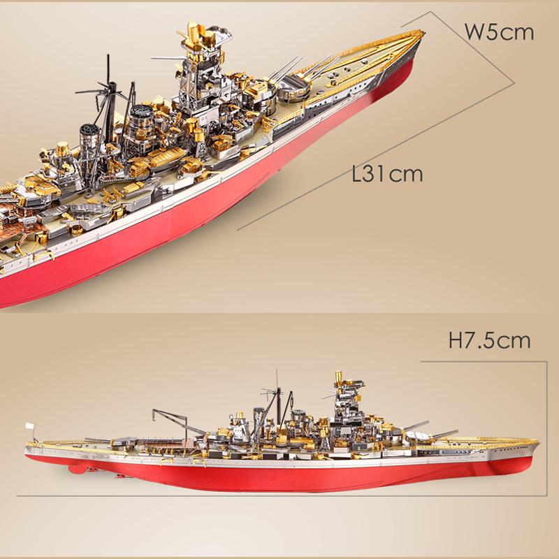 Mô hình thép 3D tự ráp Piececool Kongou Battleship