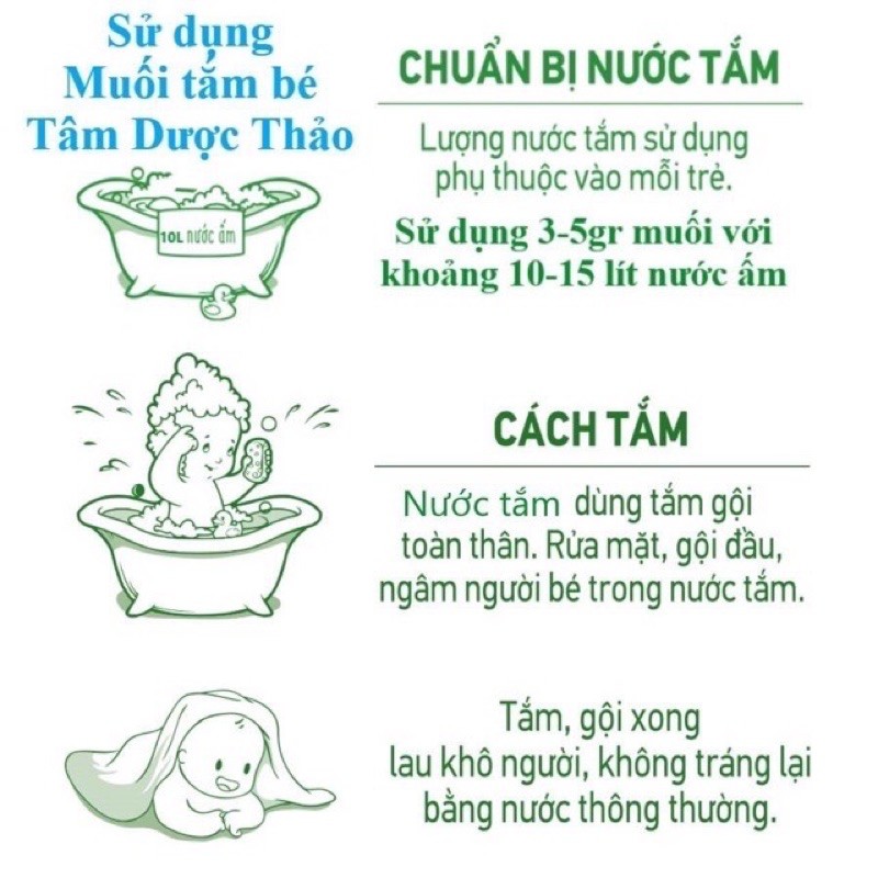 Muối Tắm Bé Sinh Dược Eco ( An Toàn, Trị Rôm Sảy, Cứt Trâu , Mẩn Ngứa Cho Bé) Sản Phẩm Chính Hãng