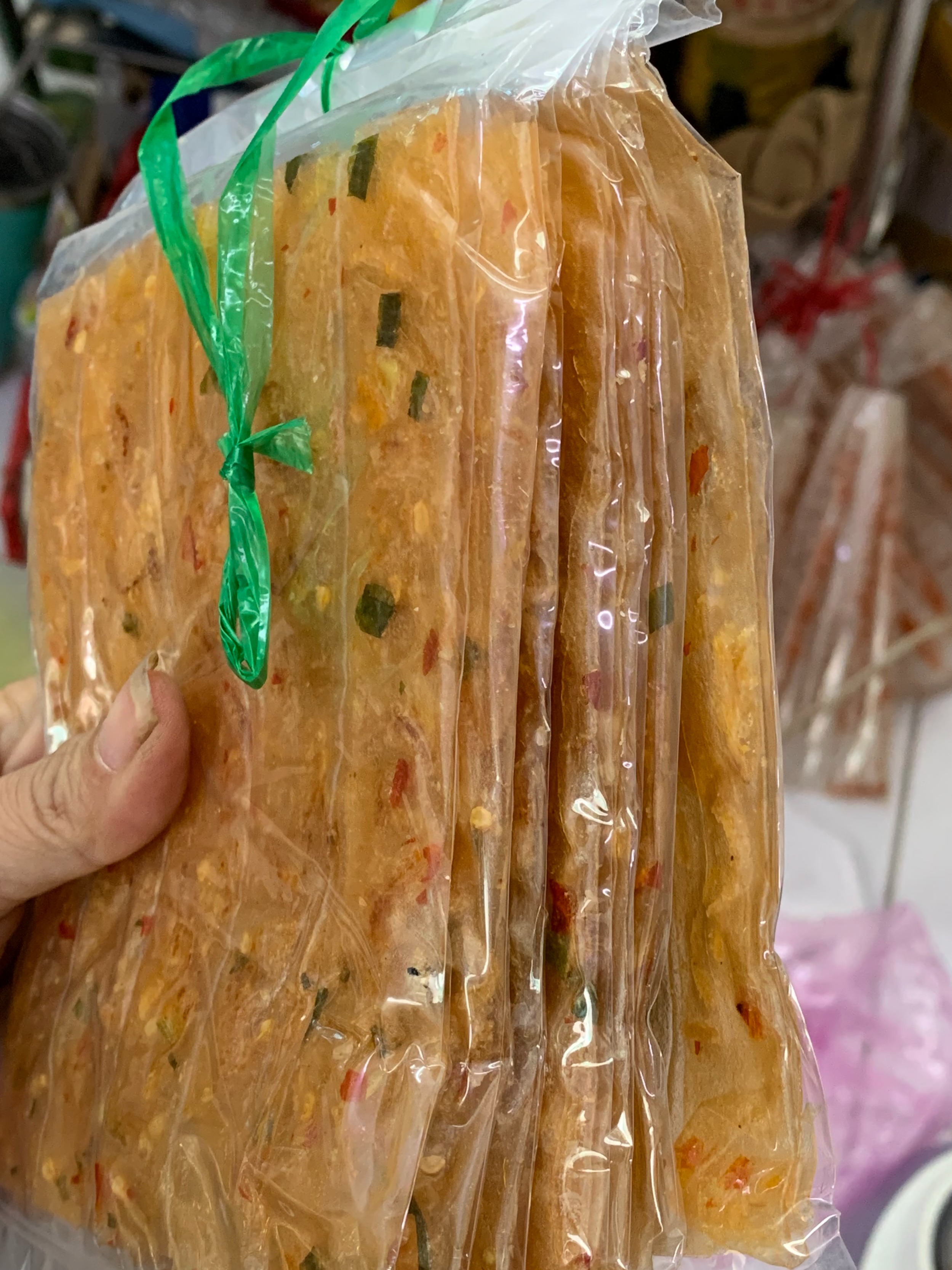 20b bánh tráng tôm dẽo cuộn hành phi