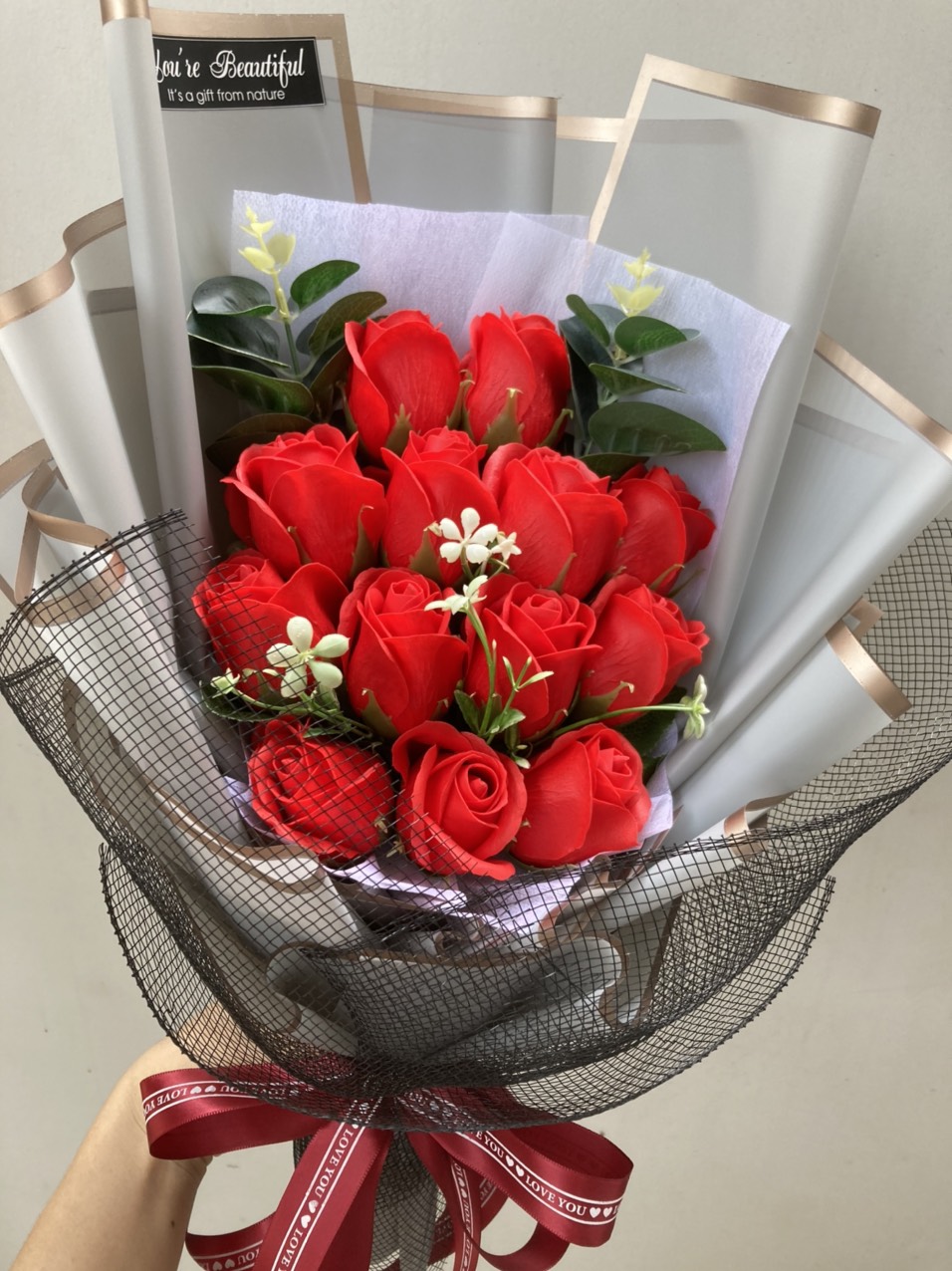 Bó hoa tặng sinh nhật, bó hoa tặng lễ tốt nghiệp, bouquet of flowers, bó hoa hồng, bó hoa hướng dương