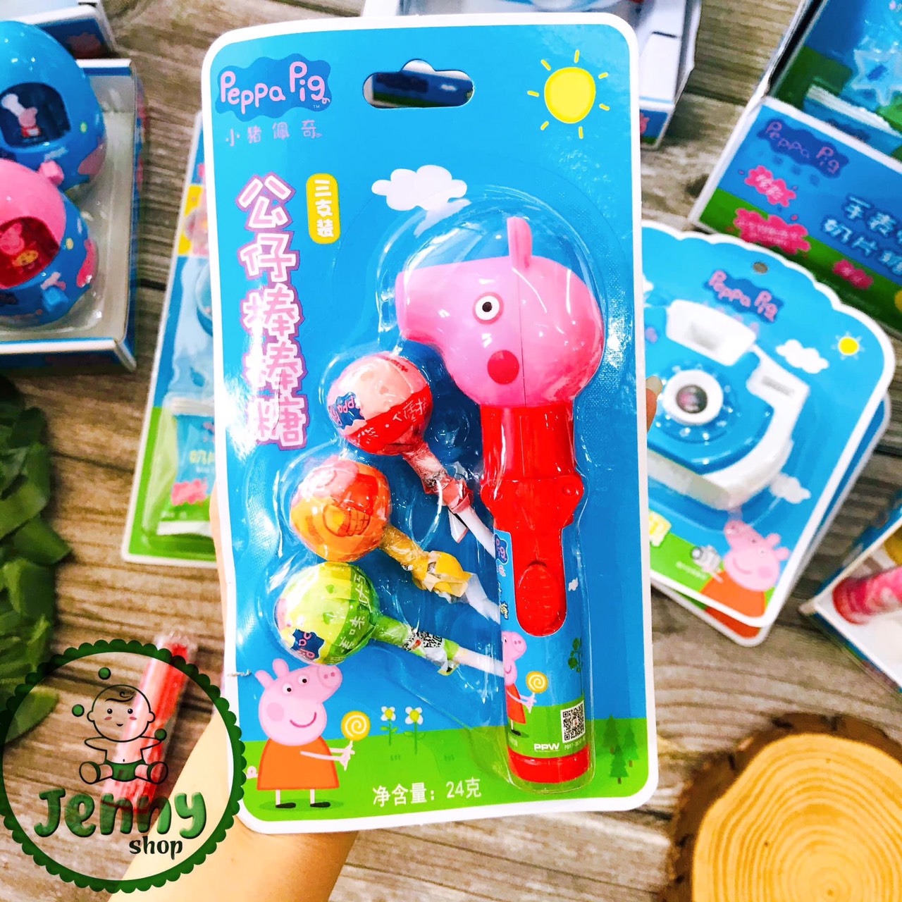 [Hàng Hot] Kẹo mút đồ chơi bé heo Peppa Pig cực đáng yêu