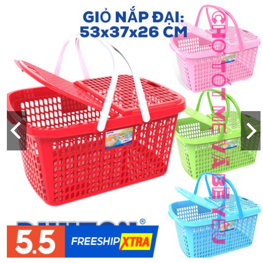 [HCM]Giỏ đựng đồ đi sinh nhựa Duy Tân ( size đại và size lớn )