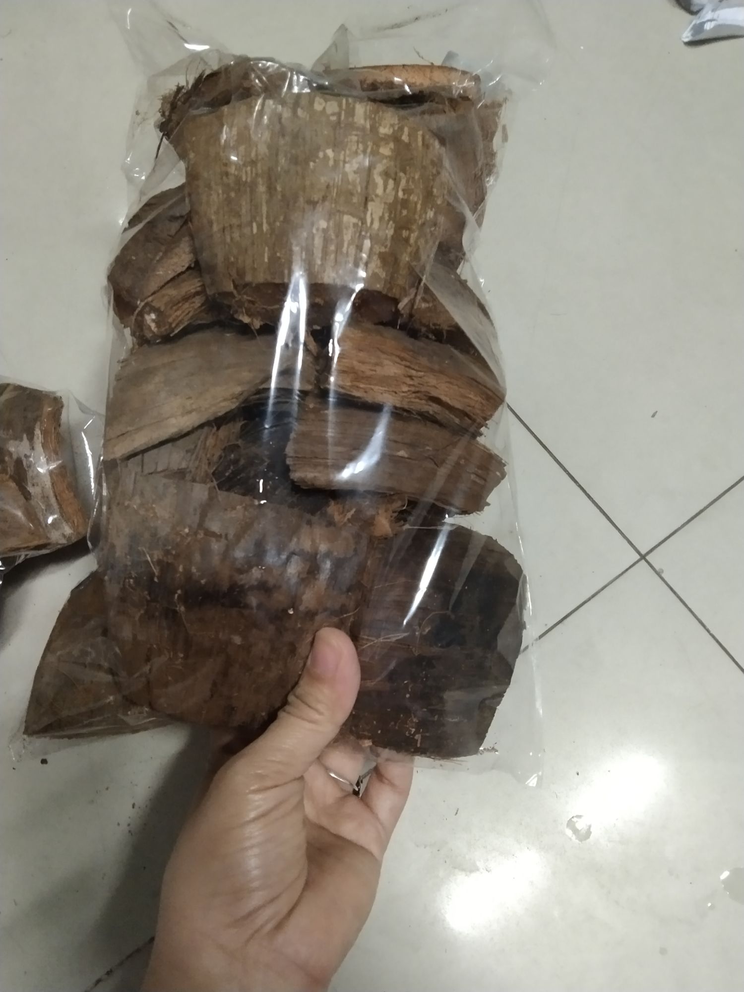 Sơ dừa trồng lan đã qua xử lý