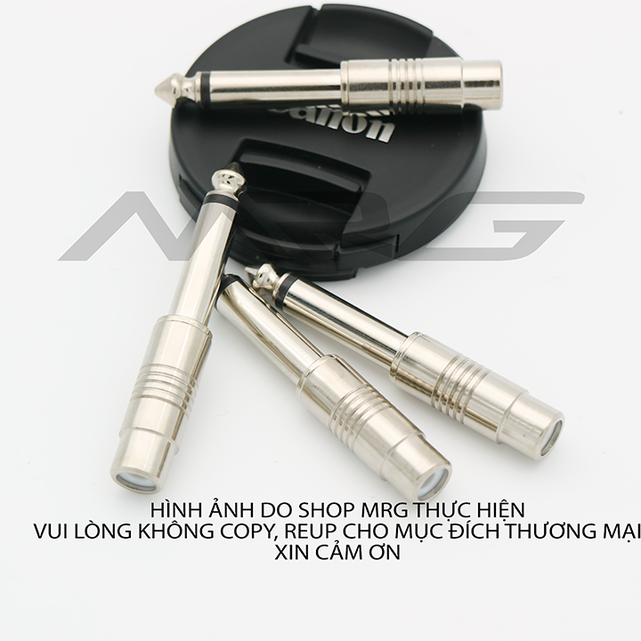 (1 cái) Đầu Chuyển Jack 6ly Av Bông Sen Màu Bạc