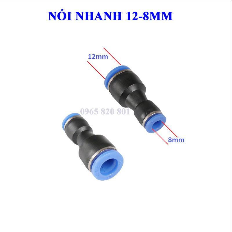 Kết nối nhanh ống pu 12-8mm
