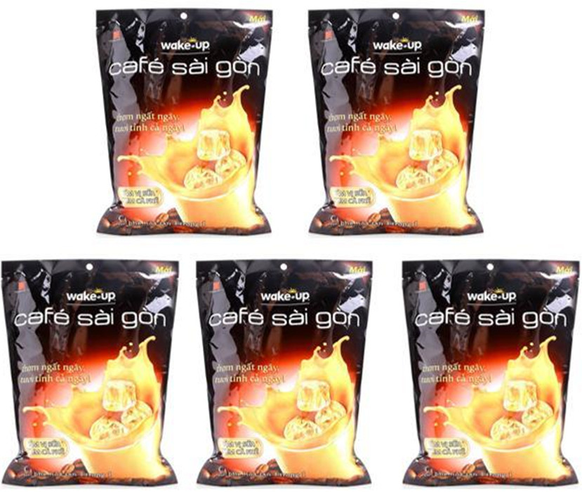 Combo 5 Bịch Cà phê Wake Up Sài Gòn  24 gói X 19gr- CFSG