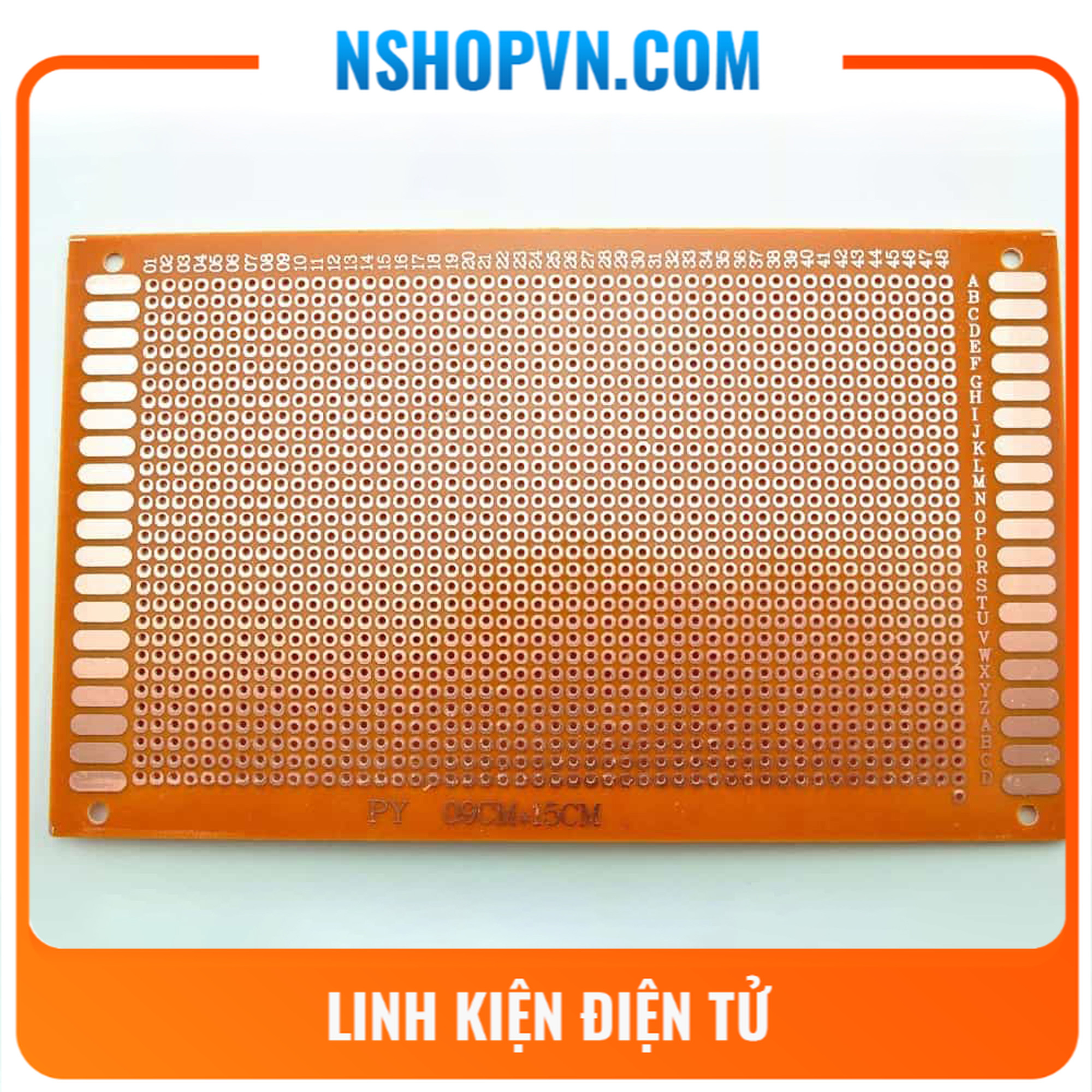 2 Test board hàn, Bản mạch hàn 1 mặt 9x15cm