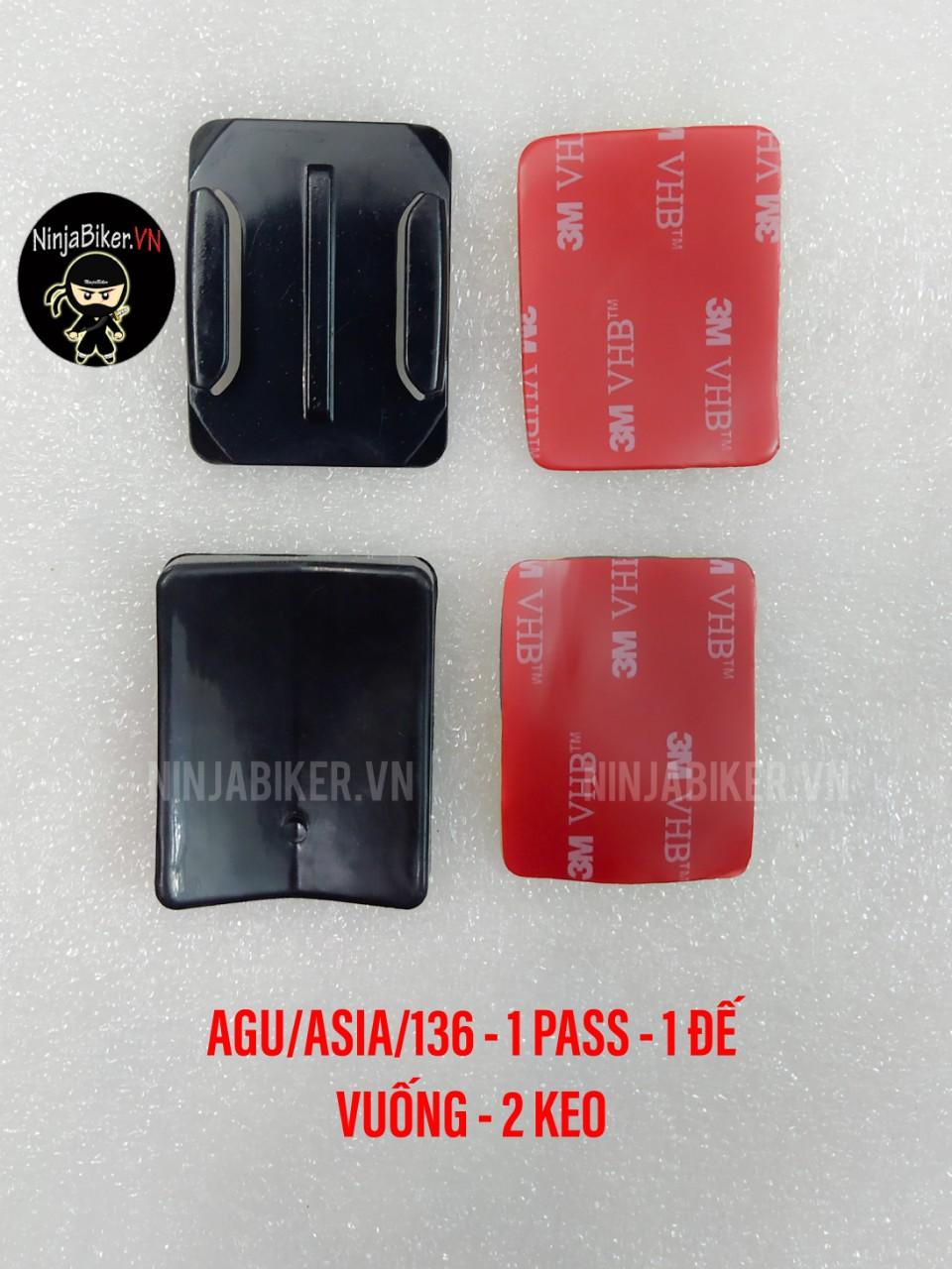 Pass gắn cằm các dòng chuyên dụng( 1 pass+ 1 đế vuông+ 2 keo)