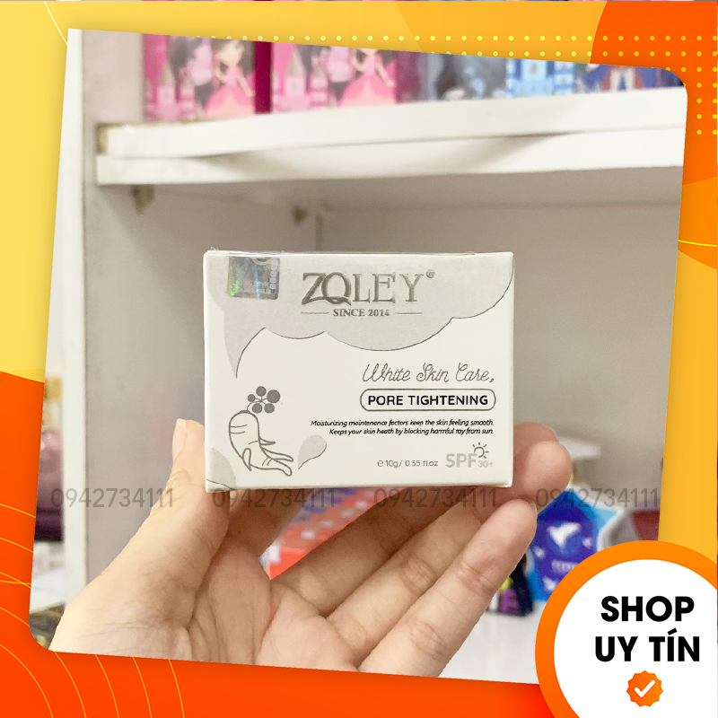 Kem face zoley màu trắng dưỡng trắng da 10g - mỹ phẩm zoley hoàng hưng long - 8936095370020