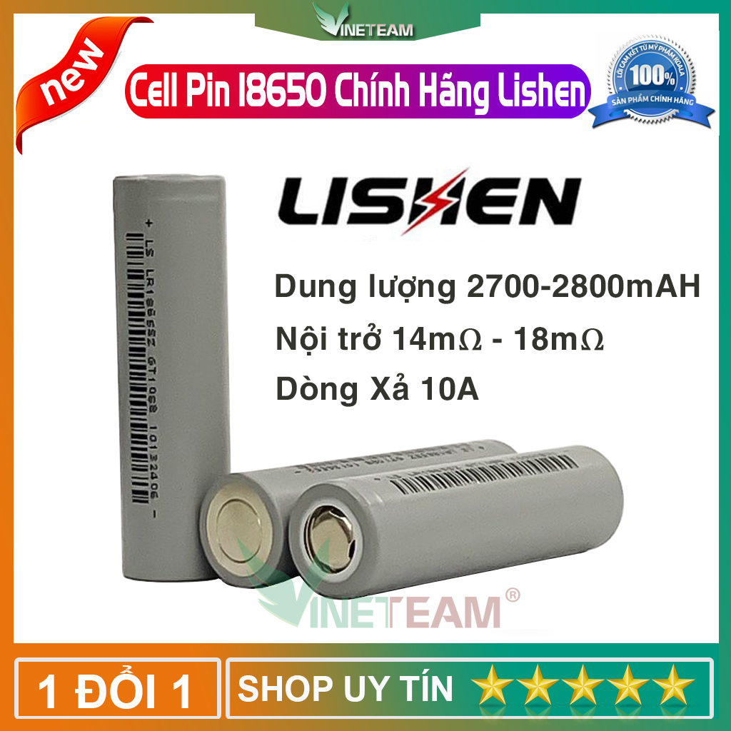 Cell pin 18650 lishen 2000ah 10c pin lishen,pin dự phòng -dc4621