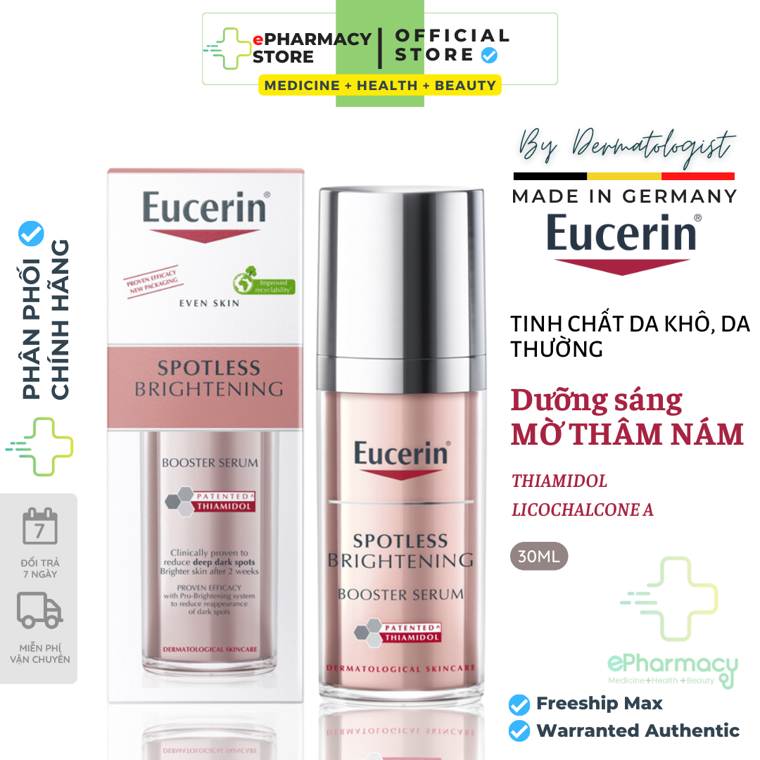 Tinh Chất Dưỡng Trắng Da Eucerin - Tinh chất giúp trắng da mờ thâm nám Eucerin Spotless Brightening Booster Serum 30ml
