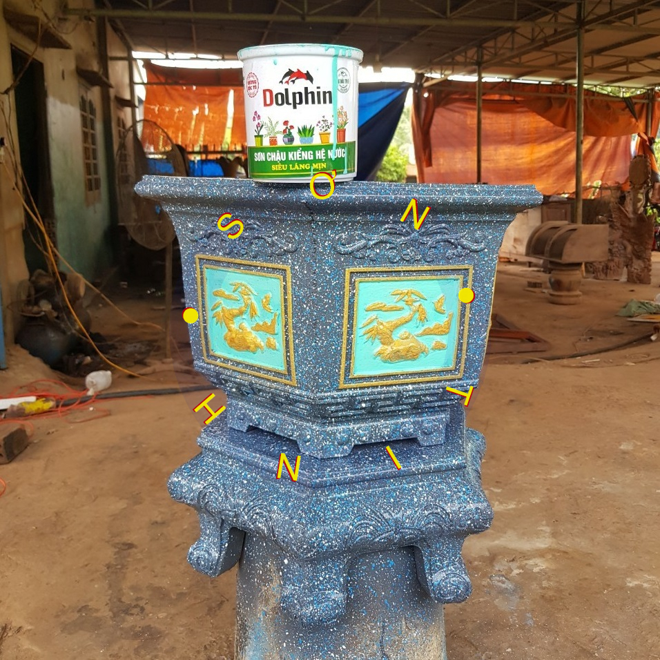 Sơn chậu hệ nước Dolphin 1 ký (đủ màu)