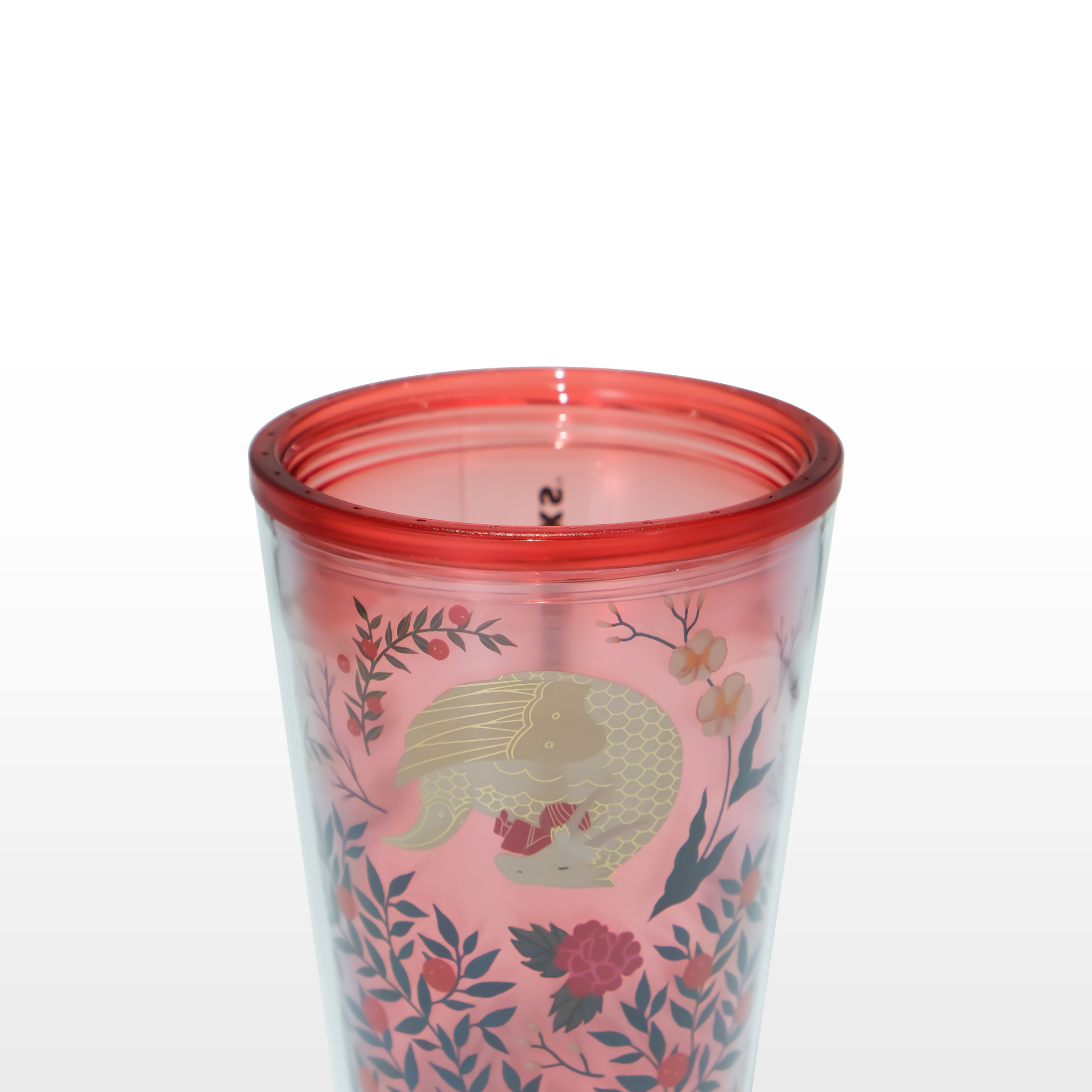 Bình Starbucks Cold Cup 16Oz (473ml) PL DRAGON ASLEEP IN FLOWER N TREE