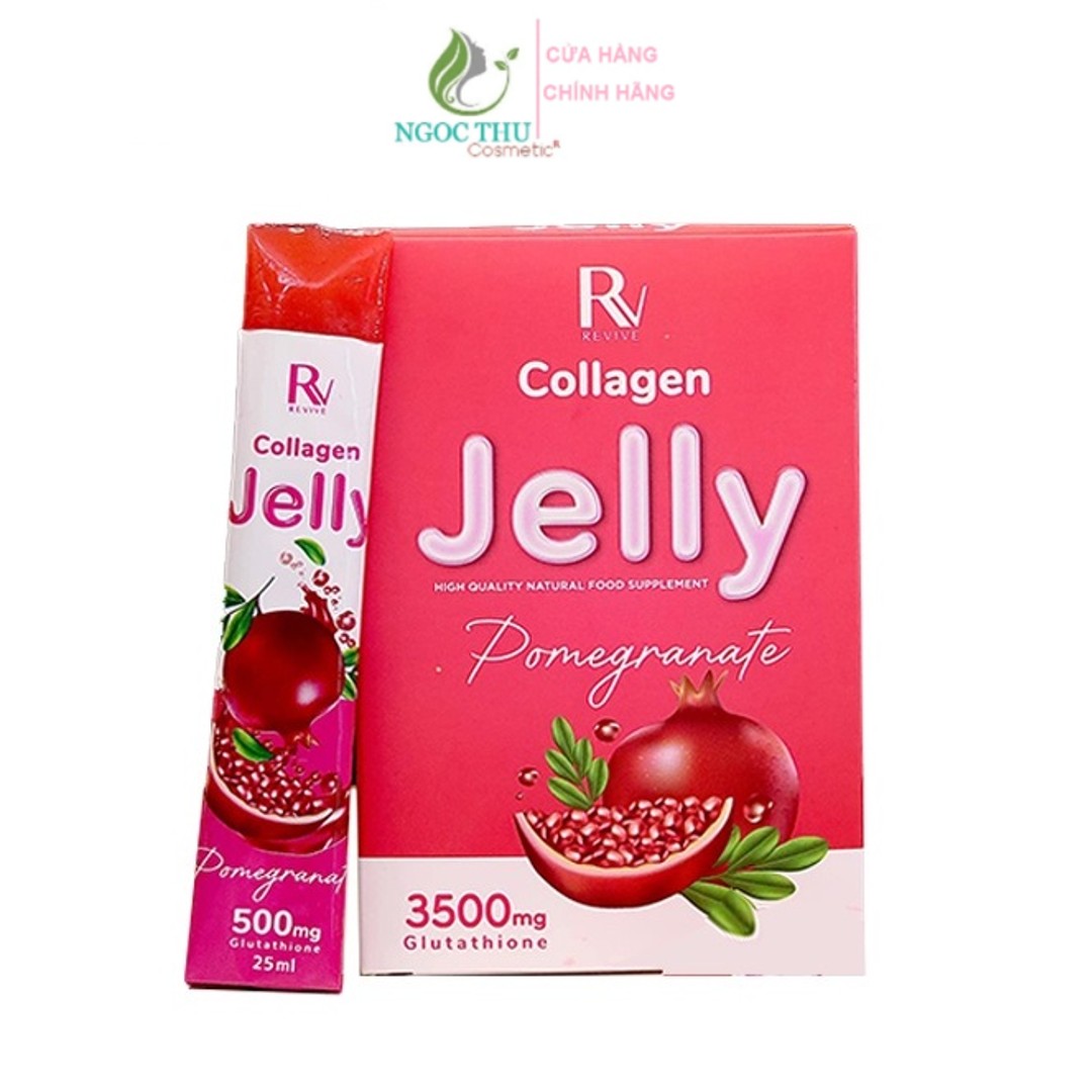 Thạch Collagen Lựu Jelly Thụy Sĩ  Trắng Da