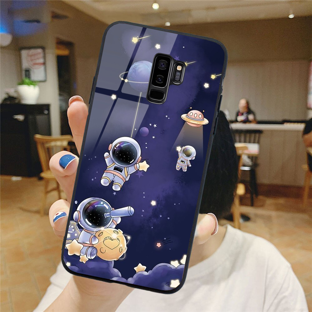 Ốp Lưng SAMSUNG S9, S9 PLUS mặt kính cao cấp phi hành gia