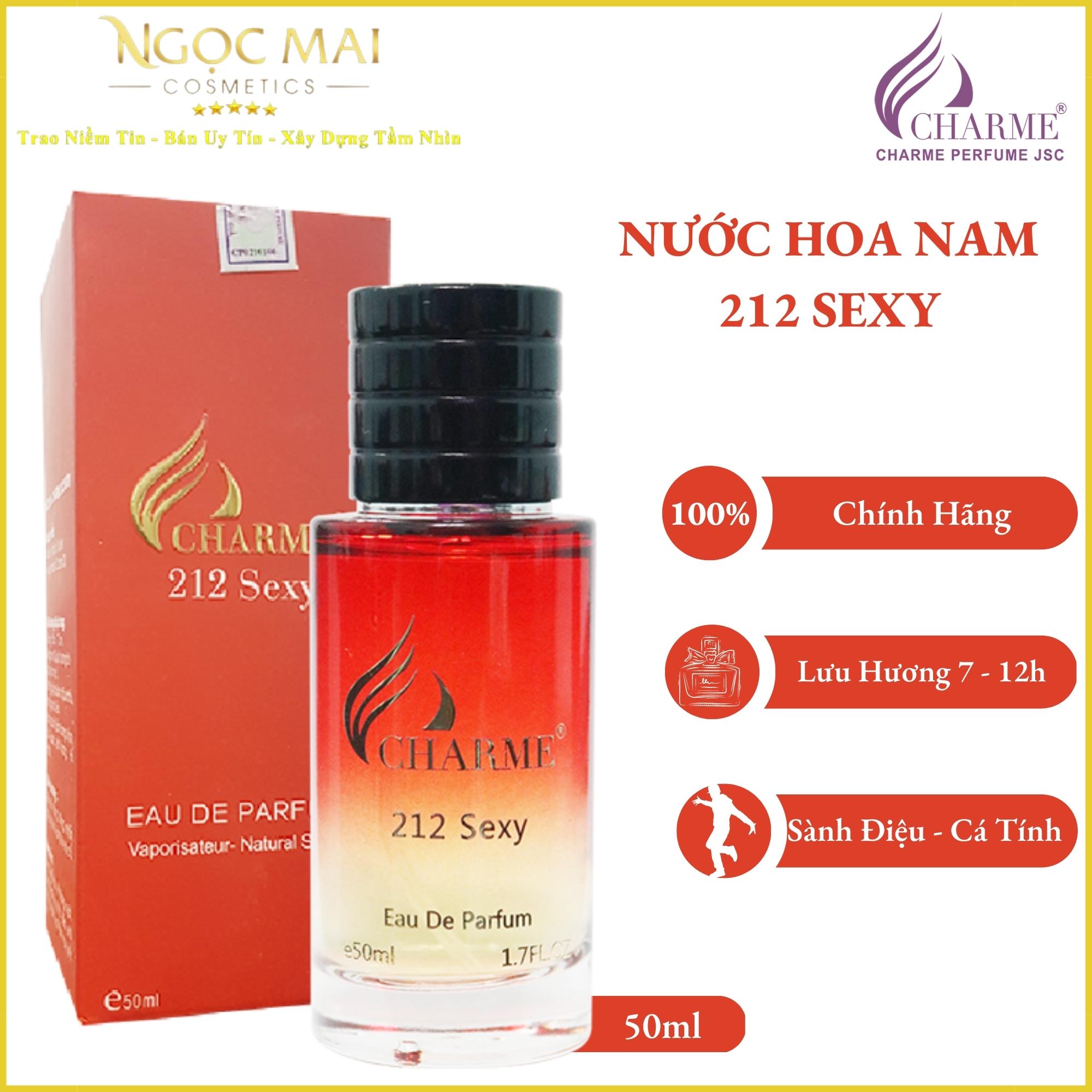 Nước hoa nam Charme 212 Sexy chính hãng gợi cảm sành điệu cá tính