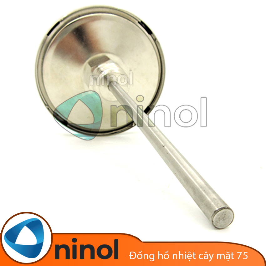 Đồng hồ đo nhiệt độ inox chân sau mặt 75