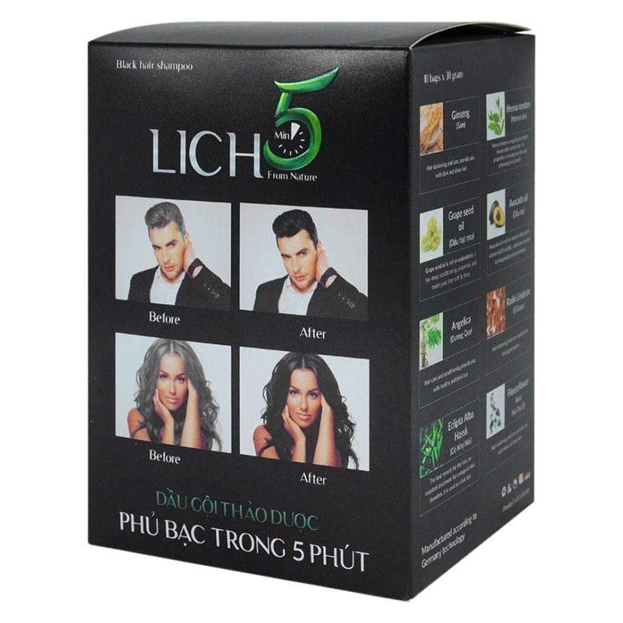 DẦU GỘI NHUỘM TÓC THẢO DƯỢC PHỦ BẠC LICH5