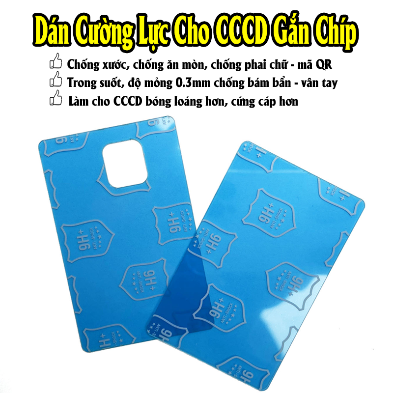 Miếng dán Cường Lực cho Căn Cước Công Dân (CCCD) - Giấy Phép Xe Máy (GPLX)