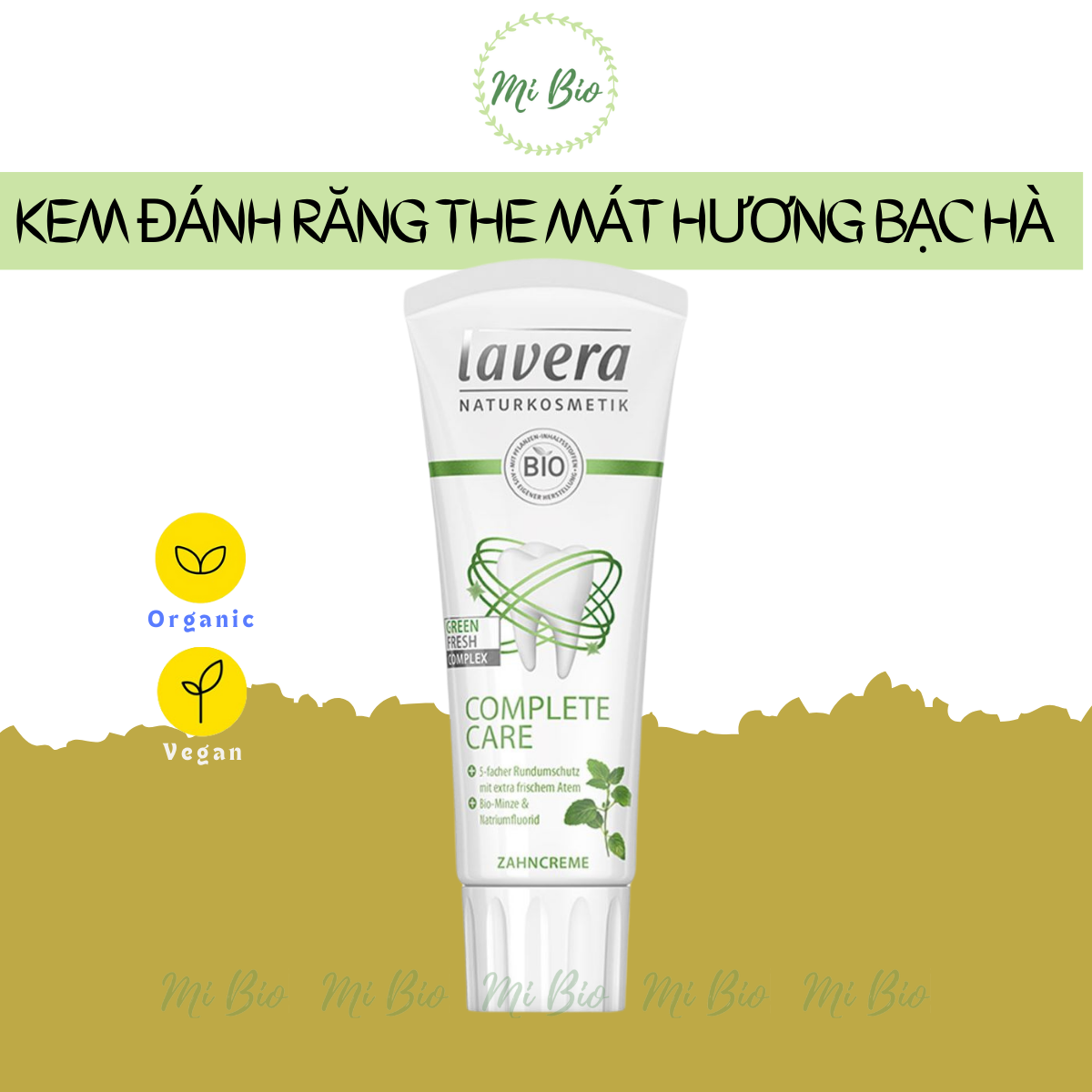 Kem đánh răng hữu cơ hương bạc hà 75ml (Lavera)