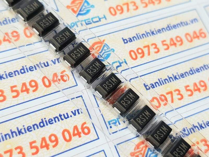 [ Combo 20 chiếc] Diode xung RS1M DO-214AC 1A 1000V ( FR107 SMD)
