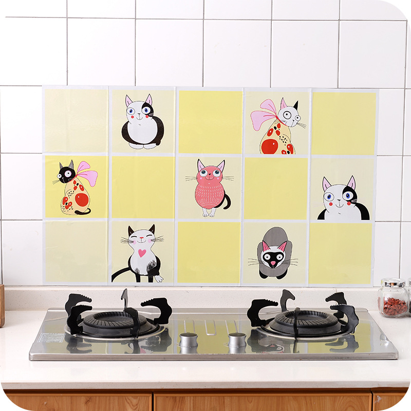 Miếng Giấy Dán Nhà Bếp Cách Nhiệt Chống Dầu Mỡ - Decal Dán Bếp (75x45cm)