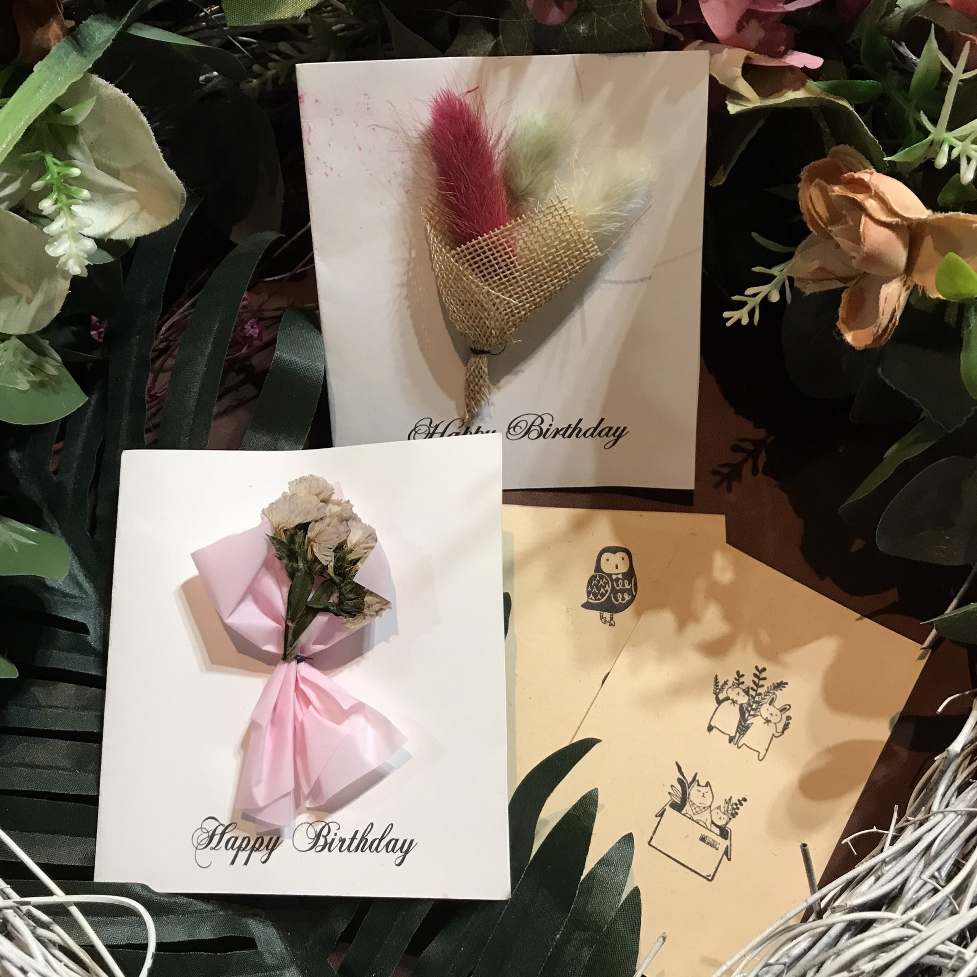 [HCM]Thiệp Hoa Khô Handmade