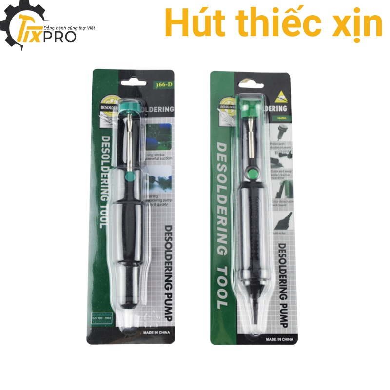 Hút thiếc cao cấp 366NA/366D/JF-017 siêu dài/mini chất lượng tốt