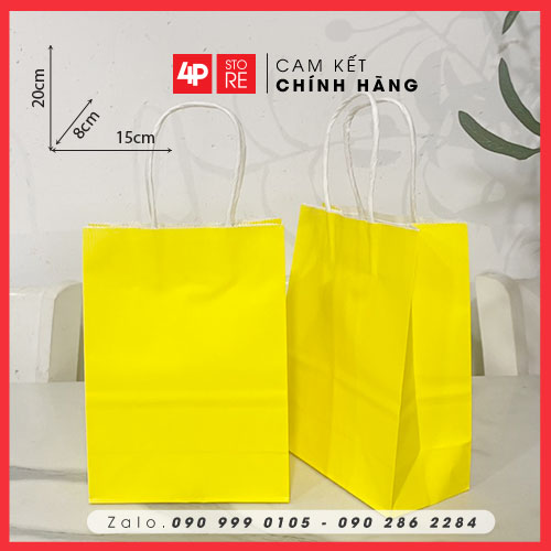 01 TÚI KRAFT VÀNG KRAFT 120GSM - NHIỀU SIZE