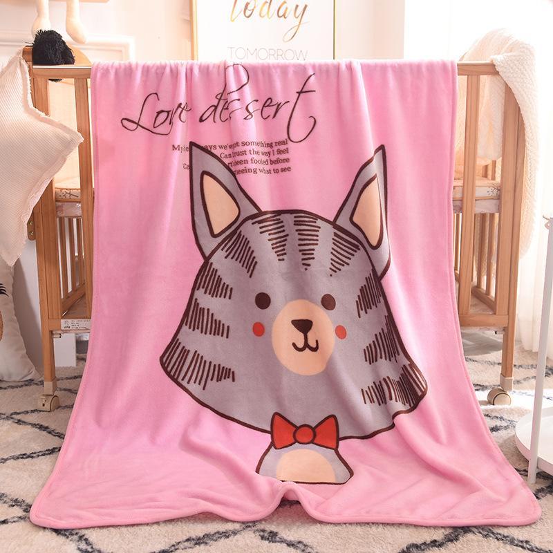 Chăn lông tuyết dễ thương cho bé nhiều mẫu - (Size 1m4 x 1m siêu ấm)