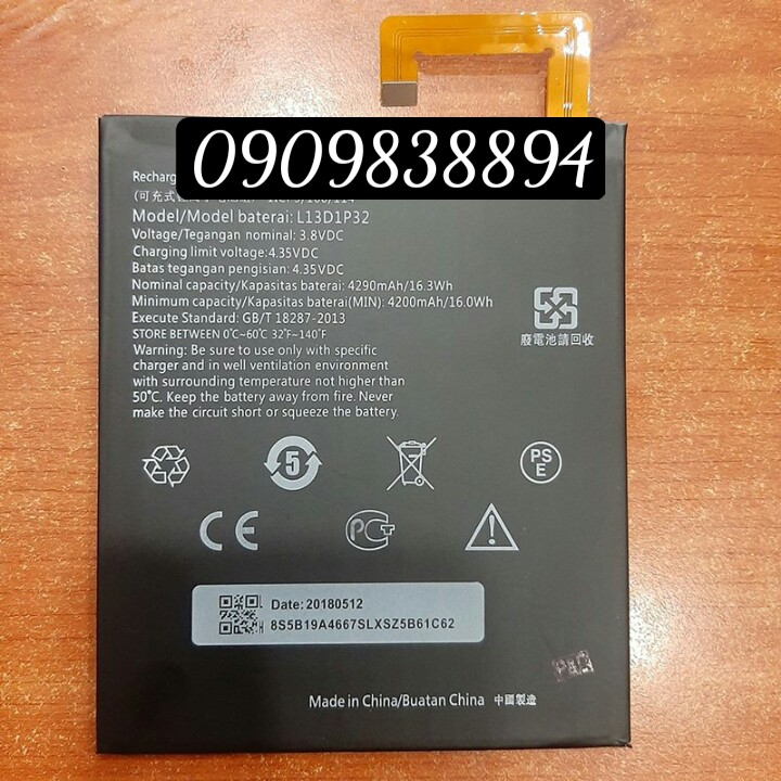 Pin lenovo tb3-850m zin