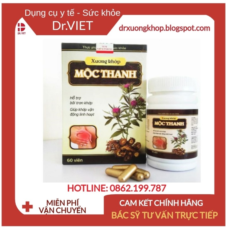 XƯƠNG KHỚP MỘC THANH - Hỗ trợ đau xương khớp, thoát vị đĩa đệm, thoái hóa cột sống