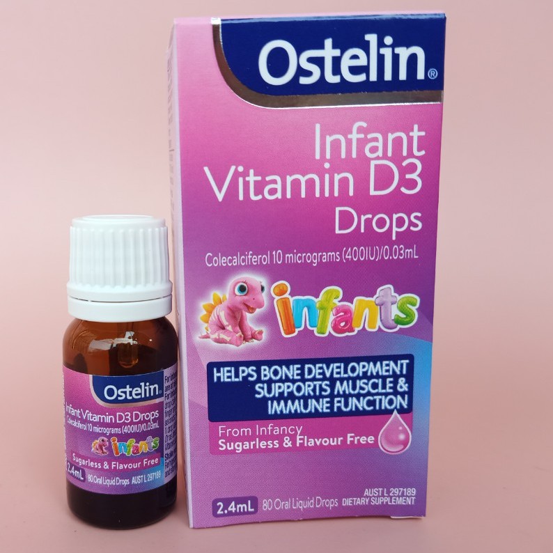 Ostelin Infant Vitamin D3 Drops 2.4ml - Hàng Úc