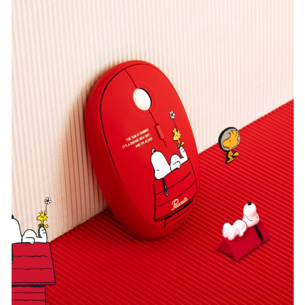 CHUỘT KHÔNG DÂY SNOOPY RED BLUETOOTH WIRELESS MULTI-PAIRING