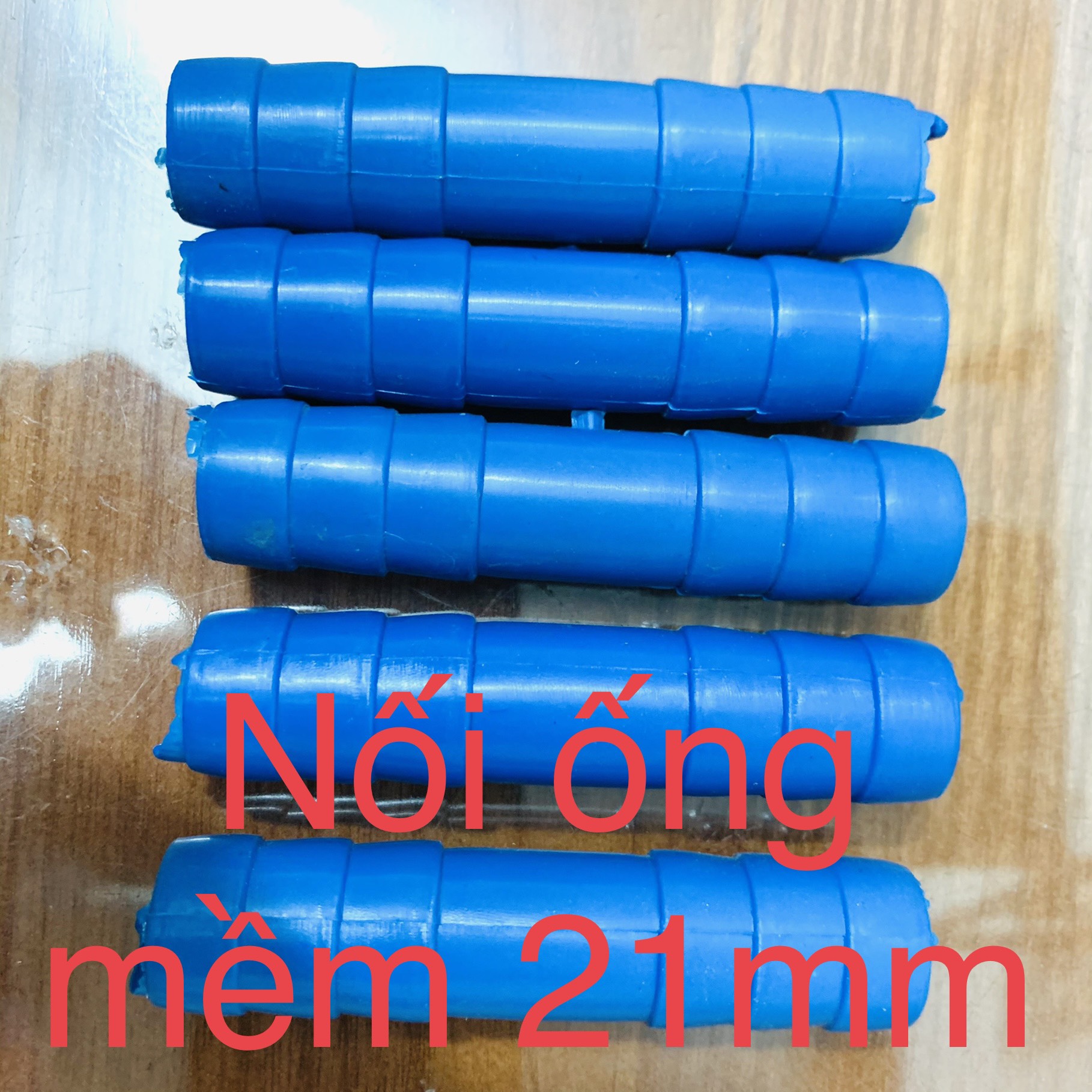 Combo 5 chiếc ống cút nối dây mềm dẫn nước phi 21mm ,27mm