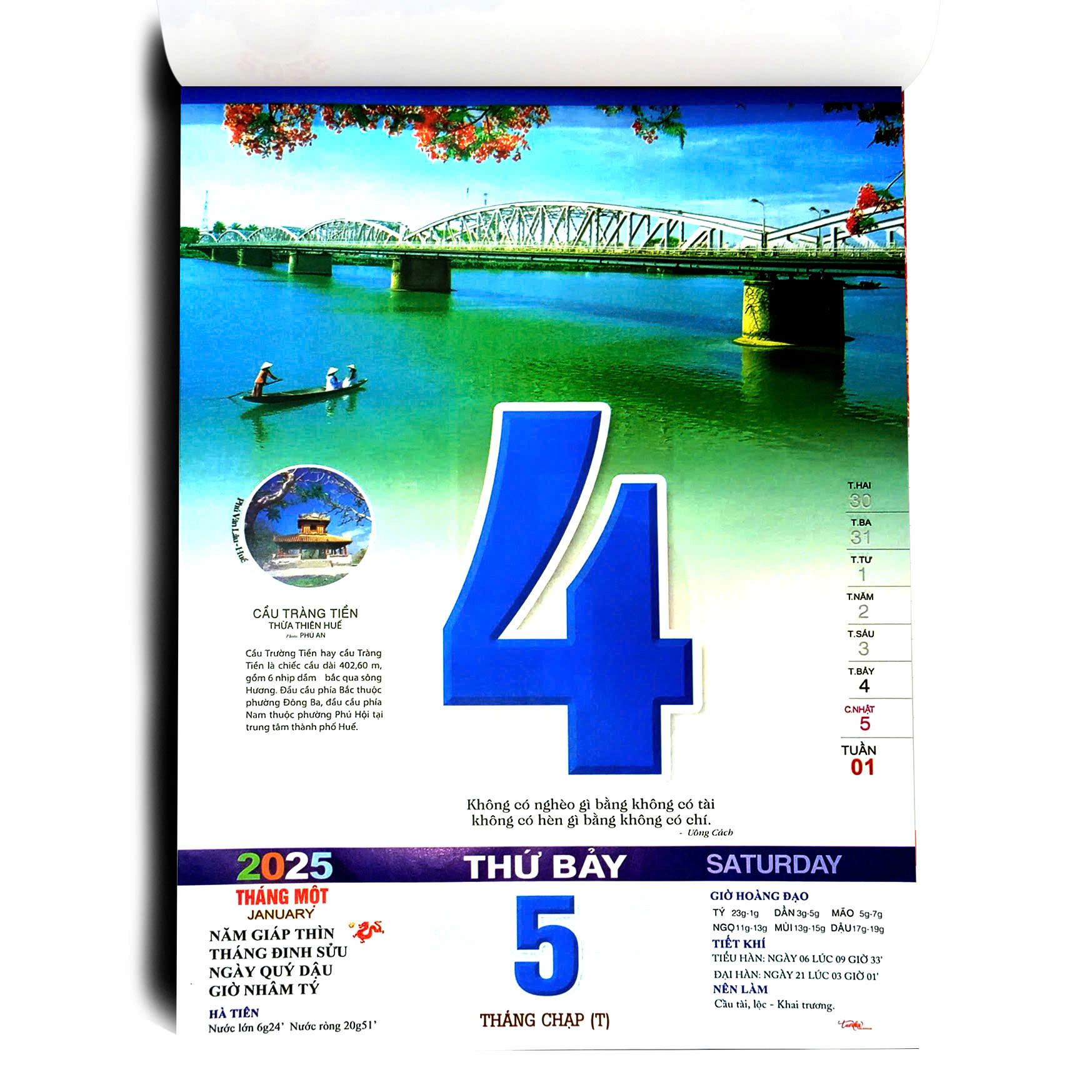 LỊCH 2026, Lịch lốc rời 20 x 30cm, Chủ đề: Phong cảnh
