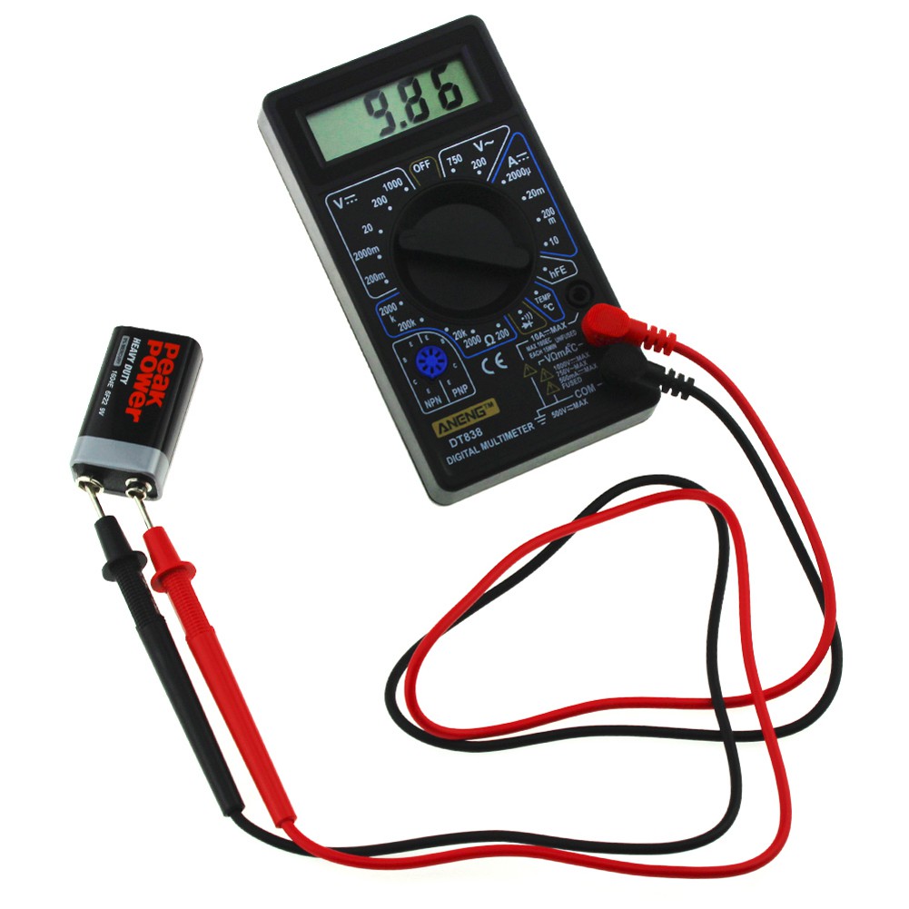 Đồng Hồ Đo Điện Vạn Năng Mini Dt-838