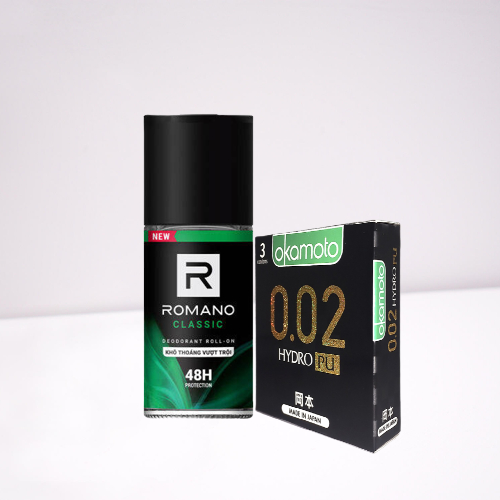 Lăn khử mùi Romano Classic 50ml Kèm Nước hoa Classic 18ml