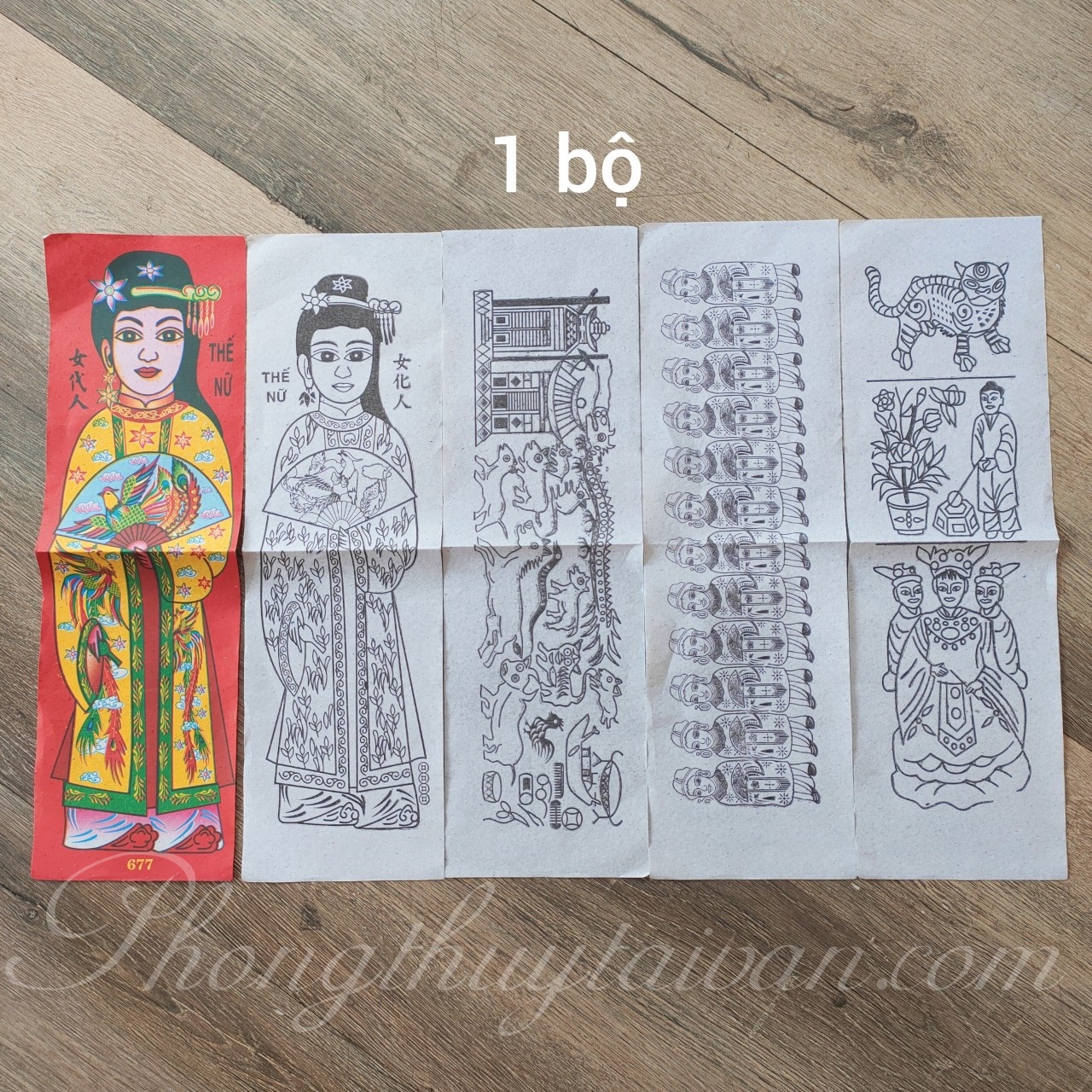 Giấy cúng thế thân  nam,nữ( 5tờ/sấp)