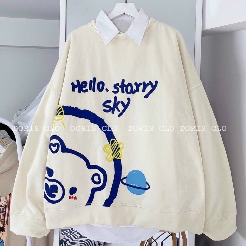 Áo nỉ sweater - chất liệu nỉ ngoại - thiết kế họa tiết hoạt hình in 3d