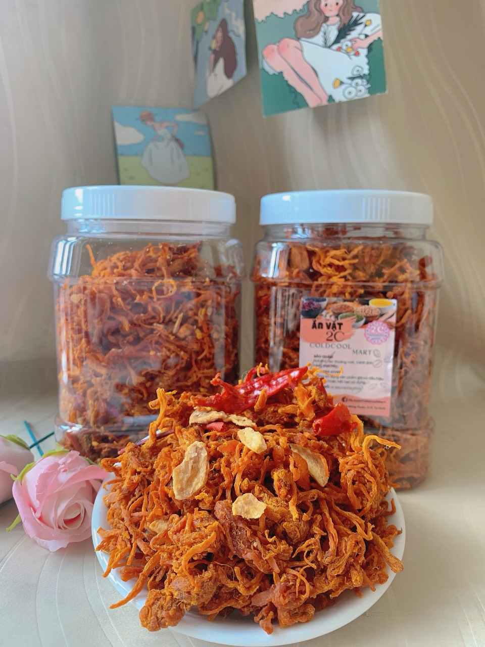 Khô Heo Cháy Tỏi 500g 2c Mart