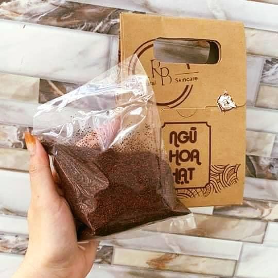 NGỦ HOA HẠT TÚI GIẤY 100g Dưỡng da trắng hồng giảm nám tàn nhang mờ thâm se khít lỗ chân lông đào thải độc tố trên da