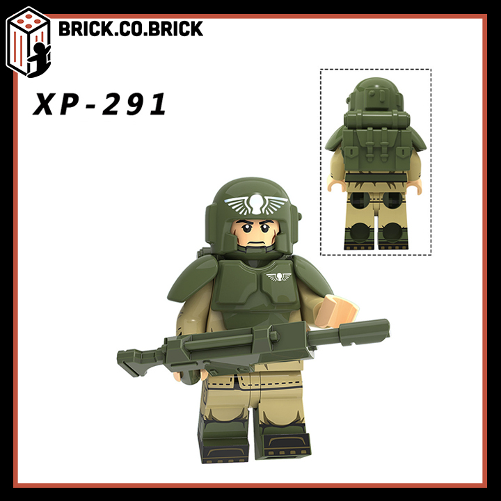 Đồ Chơi Lắp Ráp Mô Hình Minifigures Warhammer 40K Lính Imperial Guard Cận Vệ Đế Chế KT1037