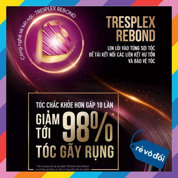 Combo Dầu Gội, Xả & Kem Ủ TRESemme Giúp Tóc Chắc Khỏe Giảm Gãy Rụng Suôn Mềm Chuẩn Salon (Size Mini)